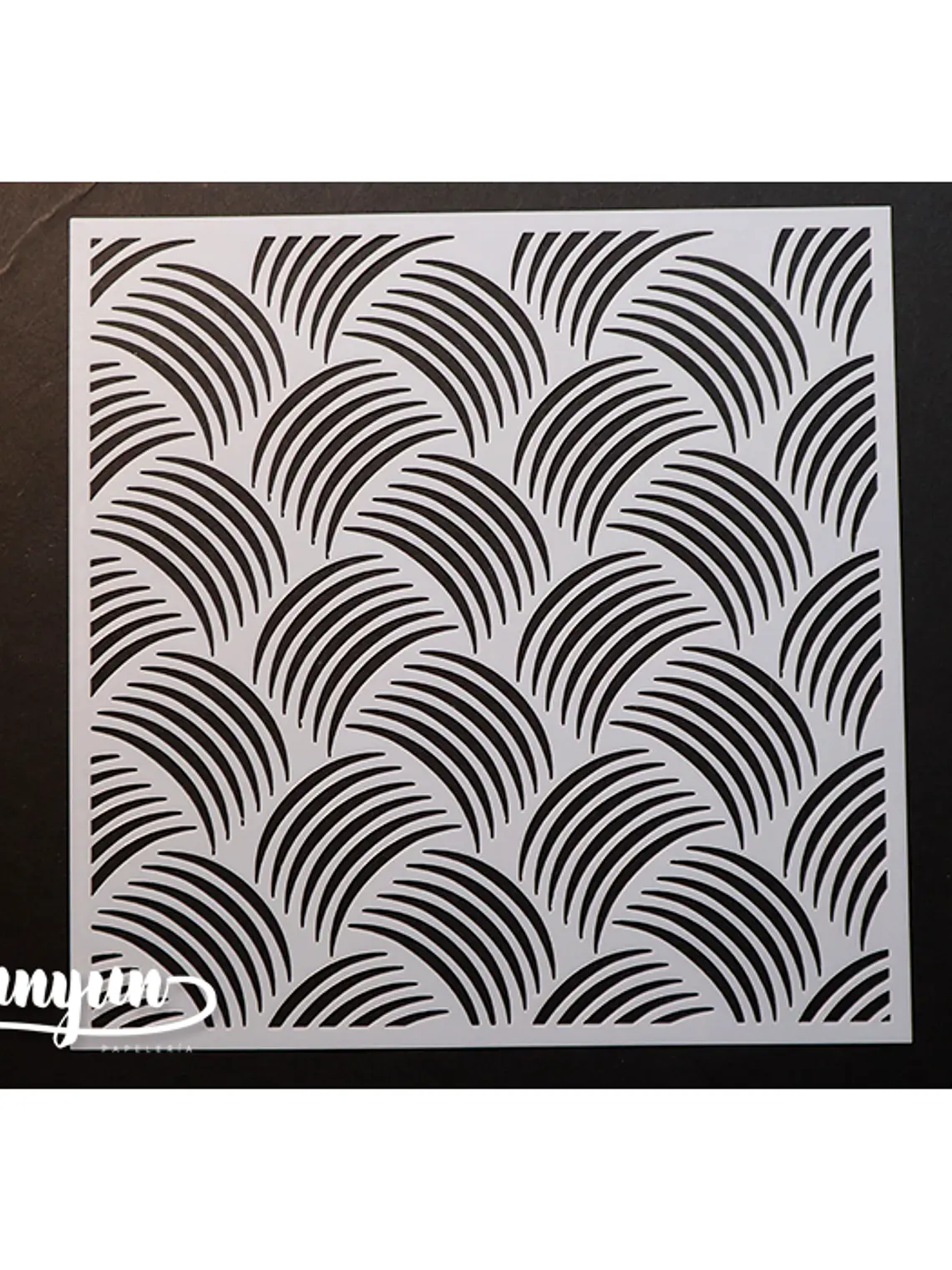 Stencil Diseño Líneas II - 15x15cm 1