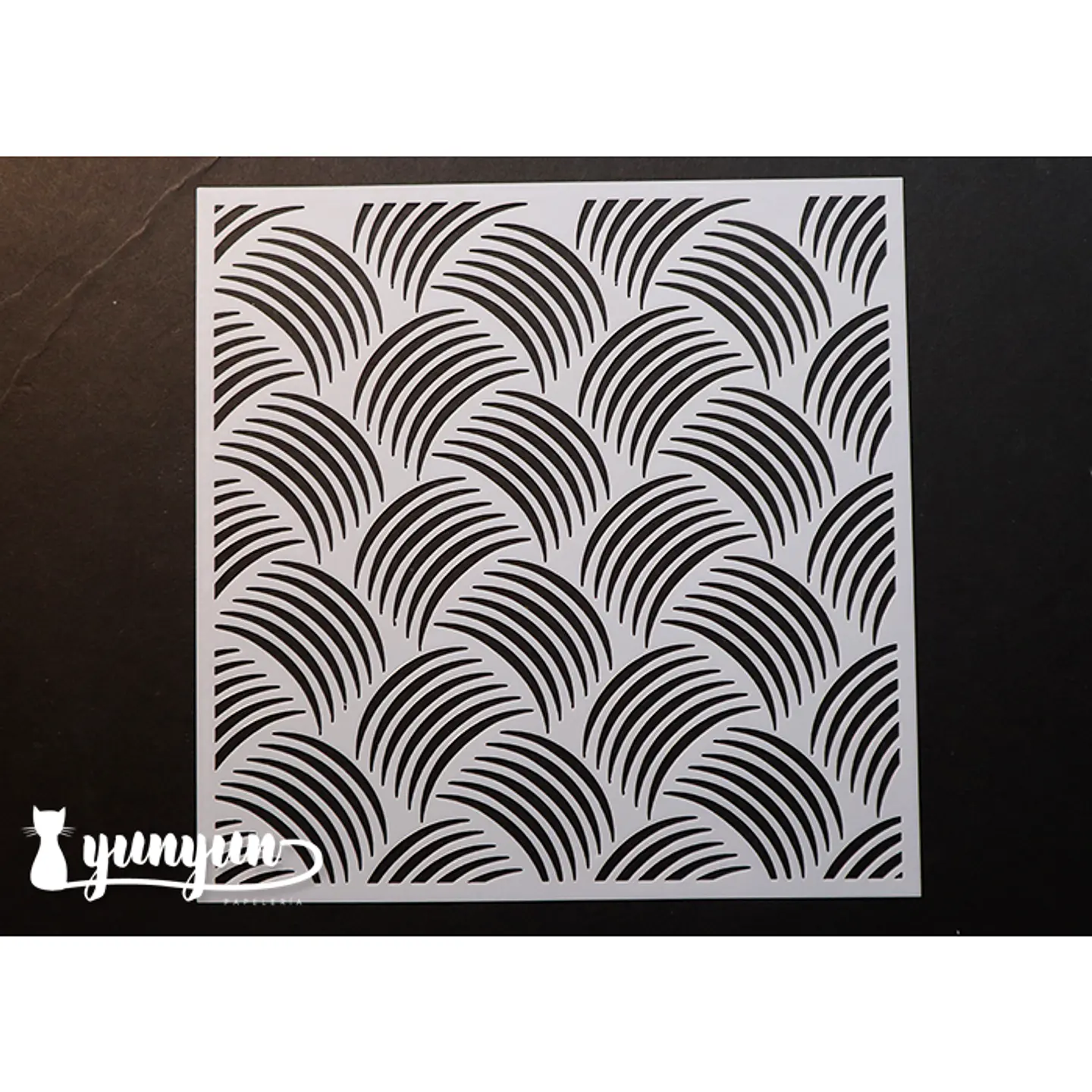 Stencil Diseño Líneas II - 15x15cm 1
