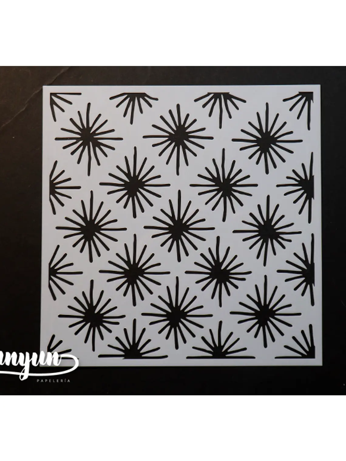 Stencil Destellos - 15x15cm 1