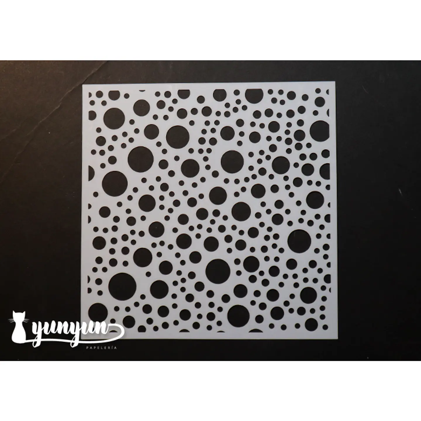 Stencil Circulos II - 15x15cm 1