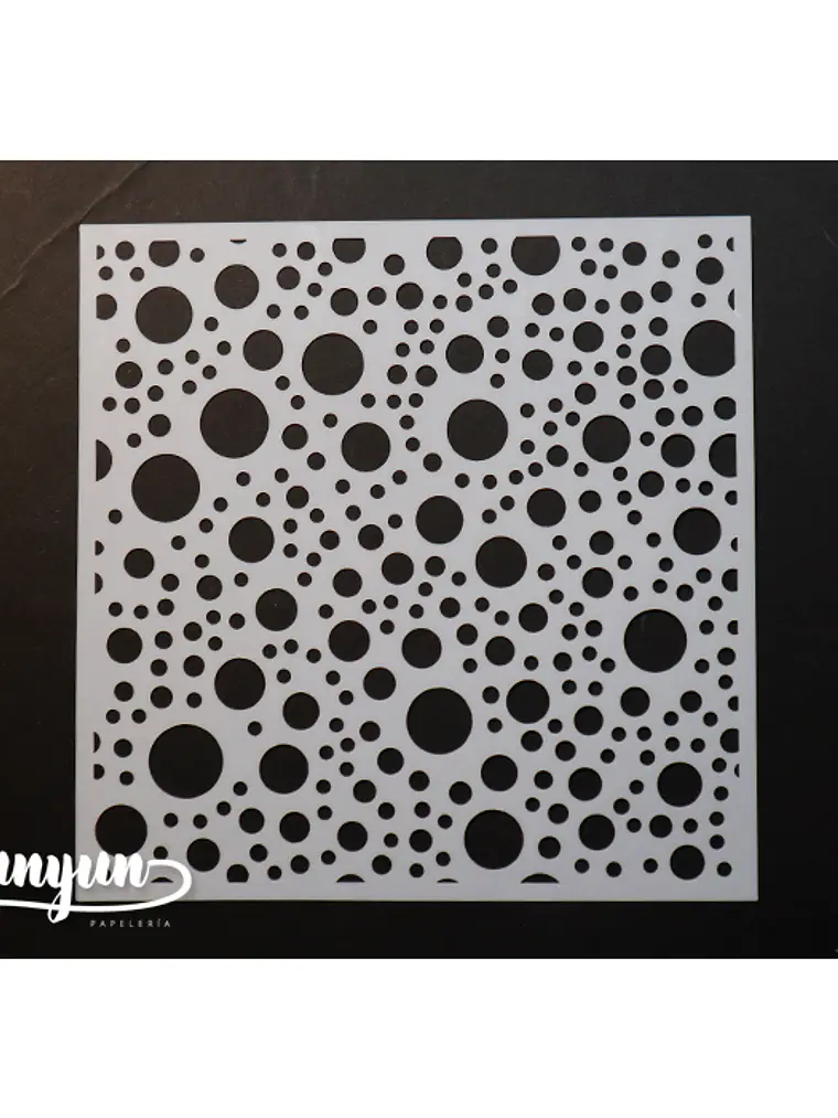 Stencil Circulos II - 15x15cm 1