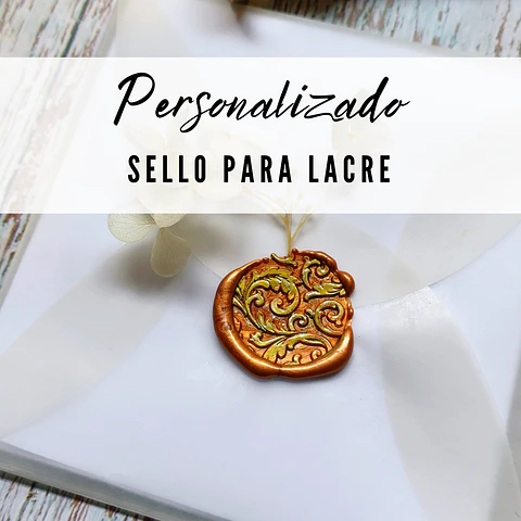 Sellos para lacre Personalizado - 5cm (circular)