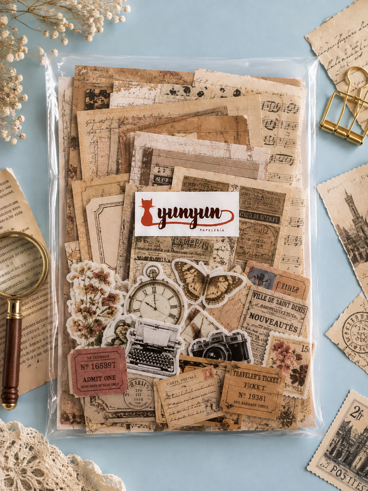 Mini Kit Art Journal: Edición Vintage - 60 piezas 1