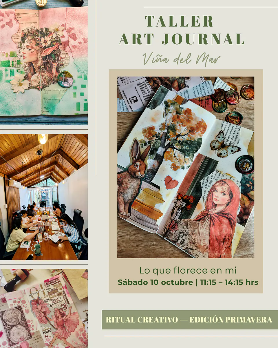 Taller Art Journal: Lo que Florece en mí - Sábado 10 de Octubre Viña del Mar 1