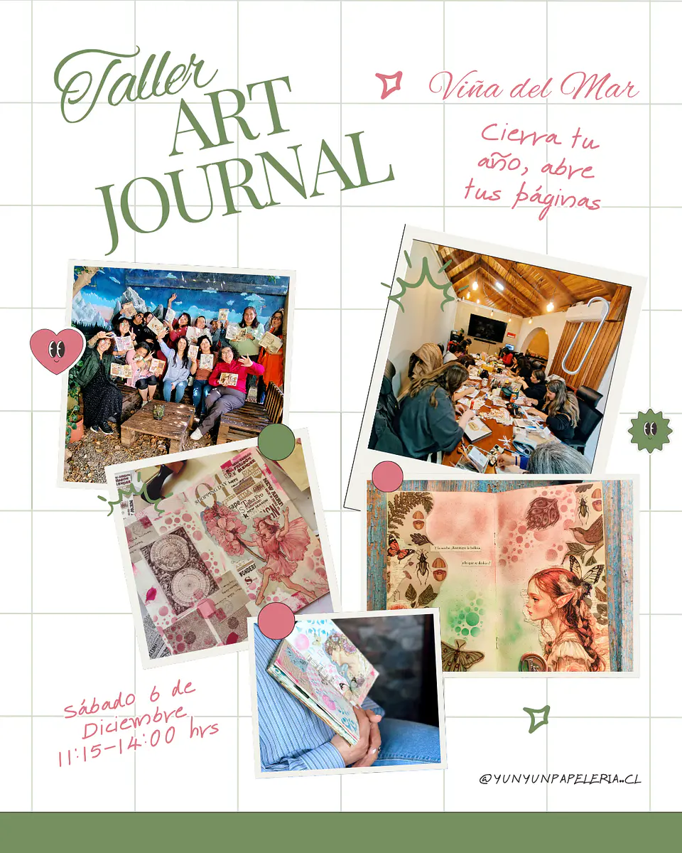 Taller Art Journal: Cierra tu año, abre tus páginas - Sábado 5 de diciembre -  Viña del Mar 1