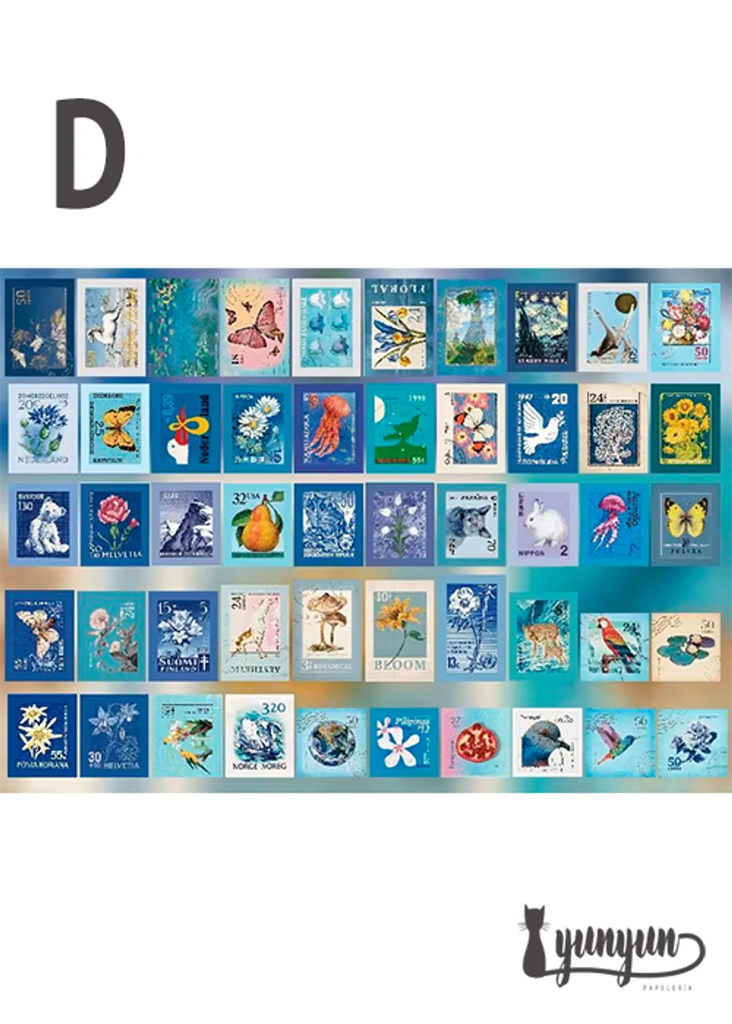Stickers Estampillas I - 100 pzas 10