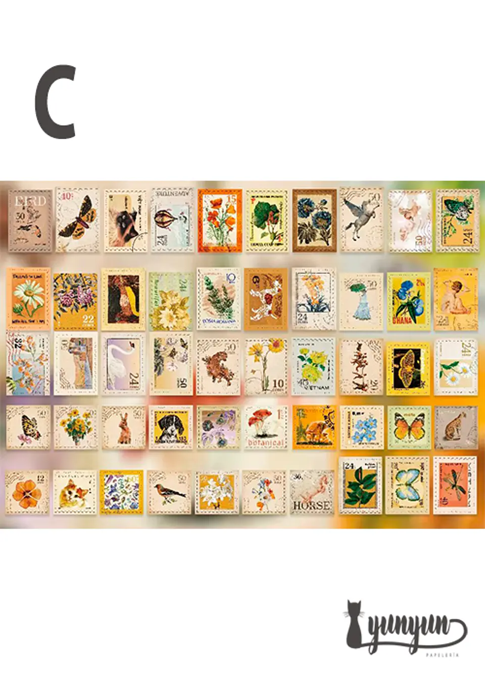 Stickers Estampillas I - 100 pzas 9