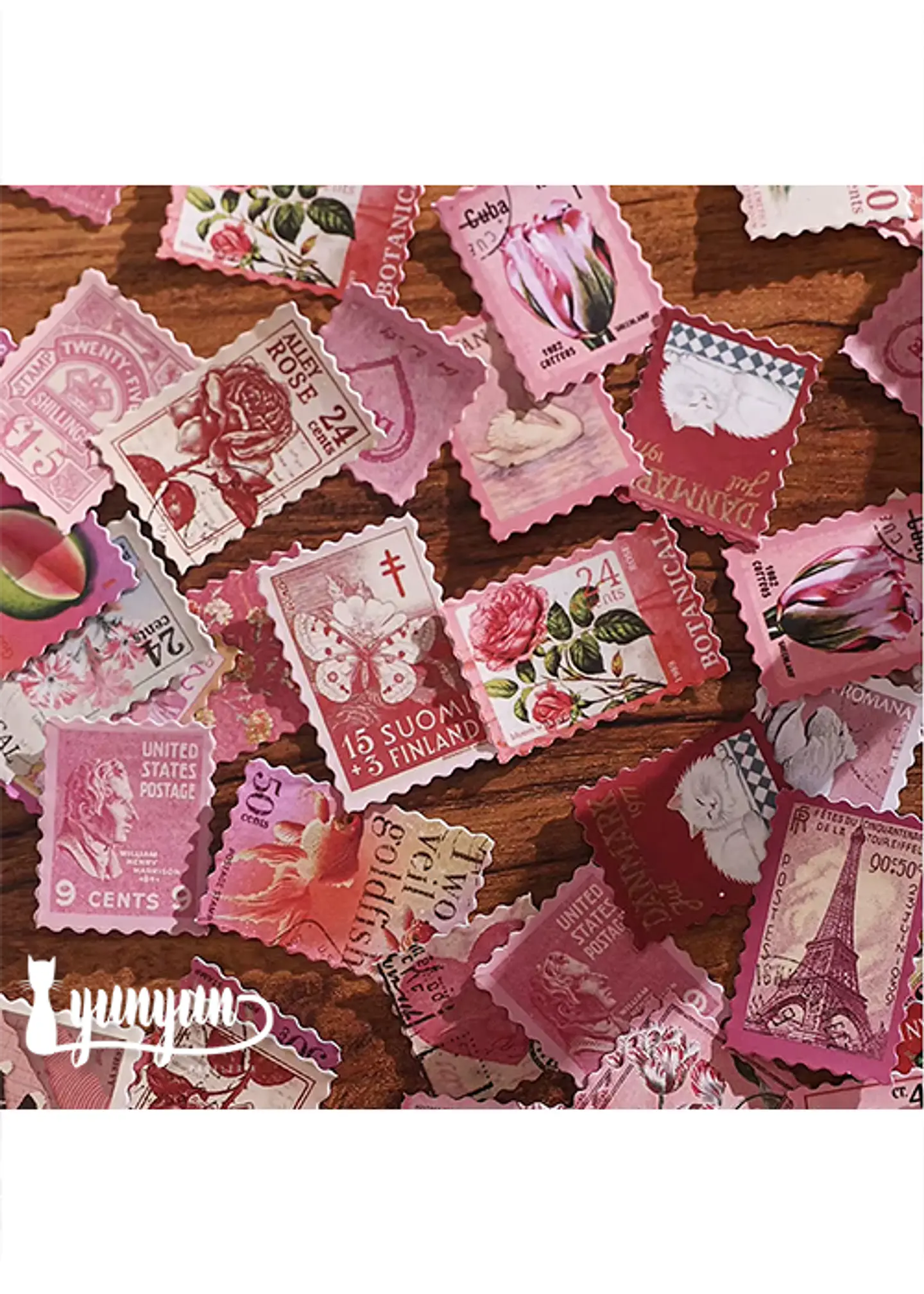 Stickers Estampillas I - 100 pzas 3