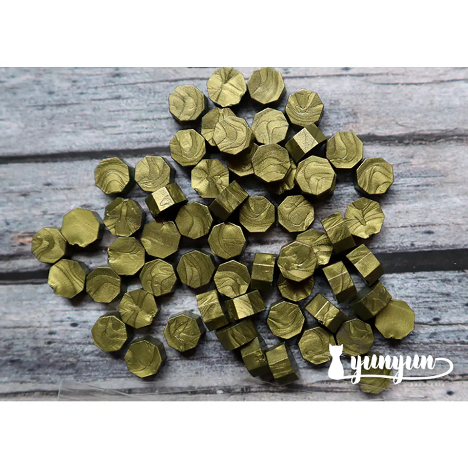 Lacre Verde Musgo Perlado - 1000 pzas 1