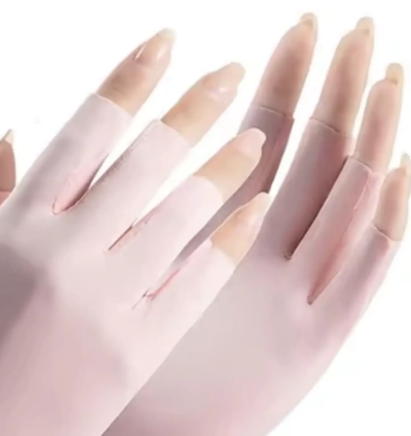 tuban - Guantes anti-UV sin dedos para manicura en gel 1