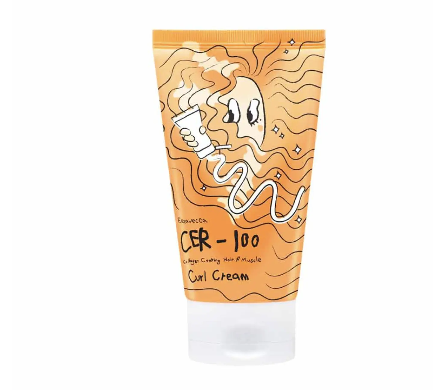 Elizavecca - Crema para Peinar Cer-100 Collagen Coating Hair A+ Muscle Curl Cream [120ml] 1