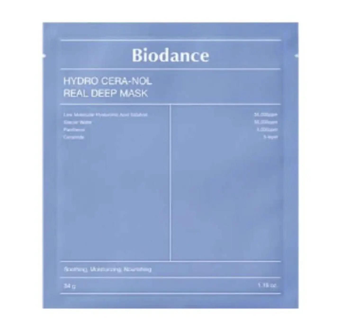 Biodance - Mascarilla Facial Hydro Cera-nol Real Deep Mask Set [34g] 1