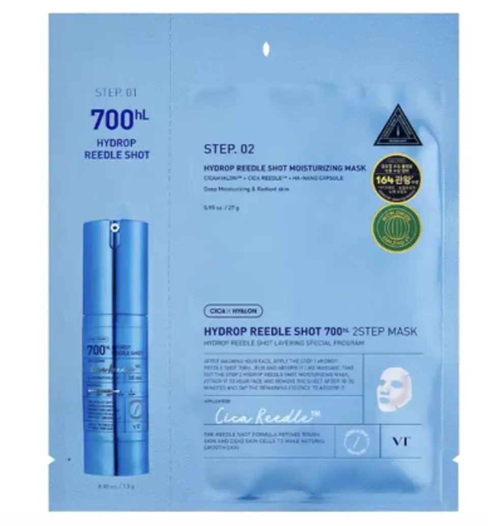 VT - Mascarilla Facial de 2 Pasos Hydrop Reedle Shot 300hL 2 Step Mask [1.5g + 27g] 1