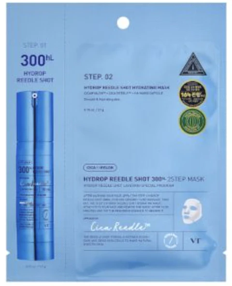 VT - Mascarilla Facial de 2 Pasos Hydrop Reedle Shot 300hL 2 Step Mask [1.5g + 27g]