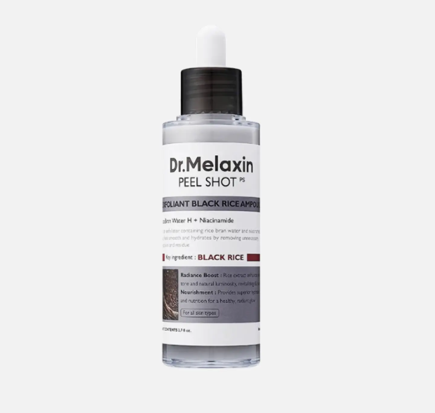 Dr Melaxin - Peel Shot Exfoliating Black Rice Ampoule (80 ml) 1