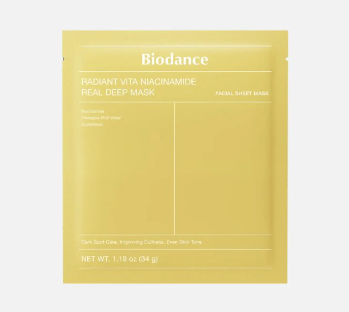BIODANCE - Radiant Vita Niacinamide Real Deep Mask 1