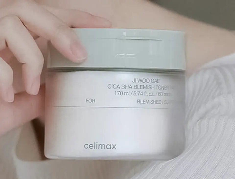 CELIMAX - Ji Woo Gae Cica BHA Blemish Toner Pad (60 Pads) 2