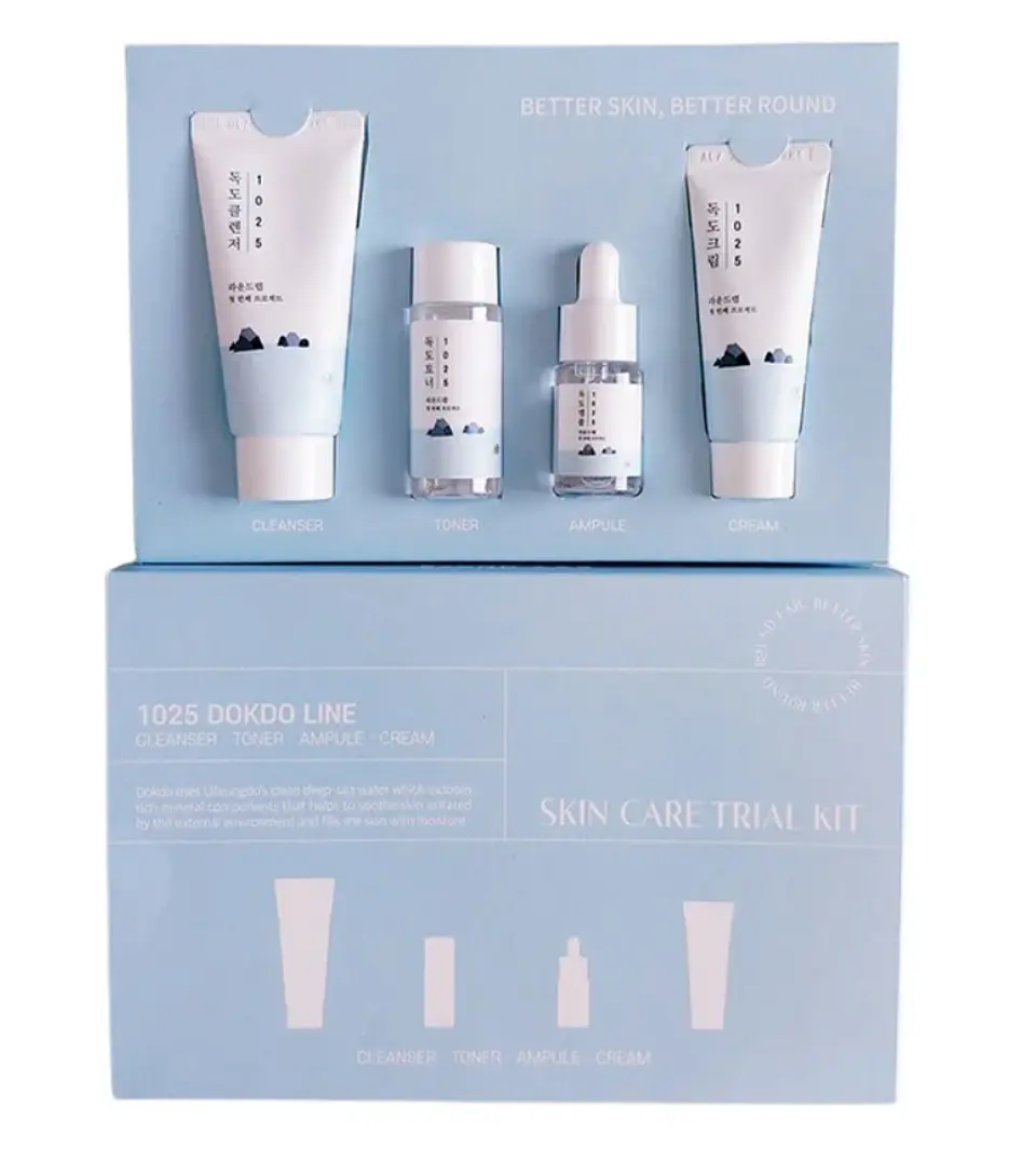 Dokdo Trial Kit (Cleanser 30ml + Toner 20ml + Ampule 10ml + Cream 20ml) 1