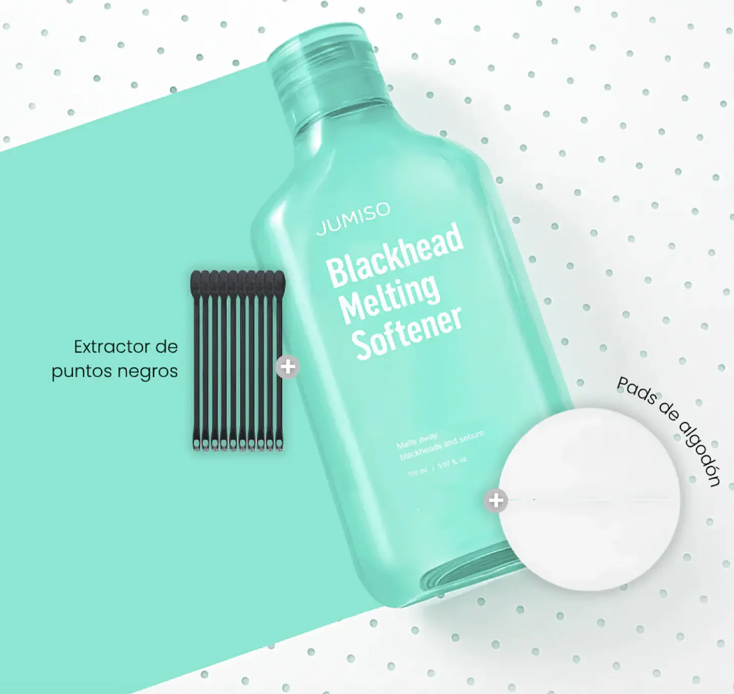 Jumiso - Blackhead Melting Softener Kit 150ml + 40 Pads + 10 Swabs 3