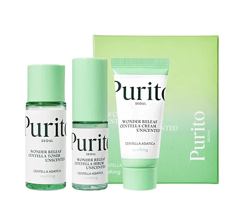 Purito - Wonder Releaf Centella Unscented Mini Kit 