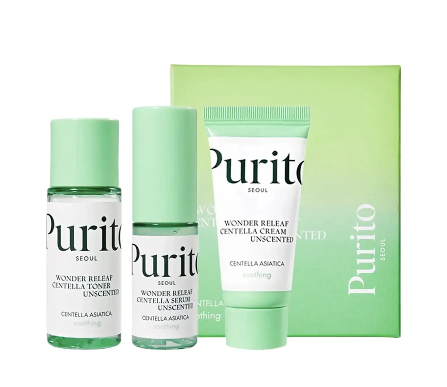 Purito - Wonder Releaf Centella Unscented Mini Kit  1