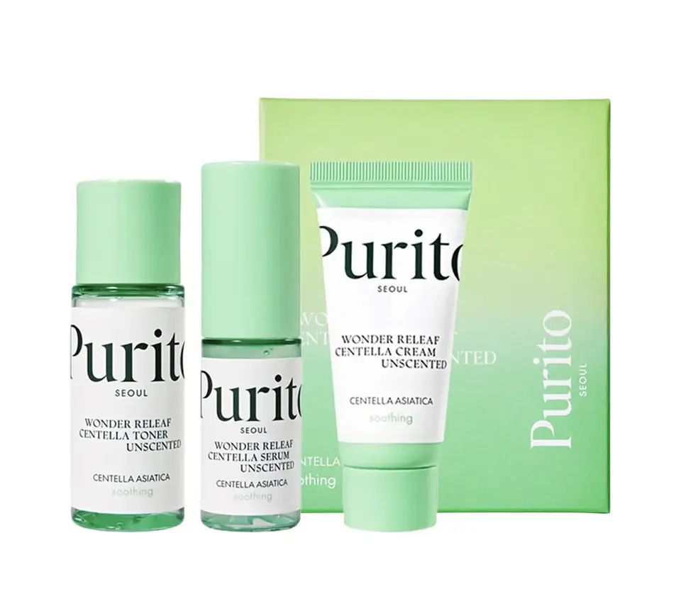 Purito - Wonder Releaf Centella Unscented Mini Kit  1