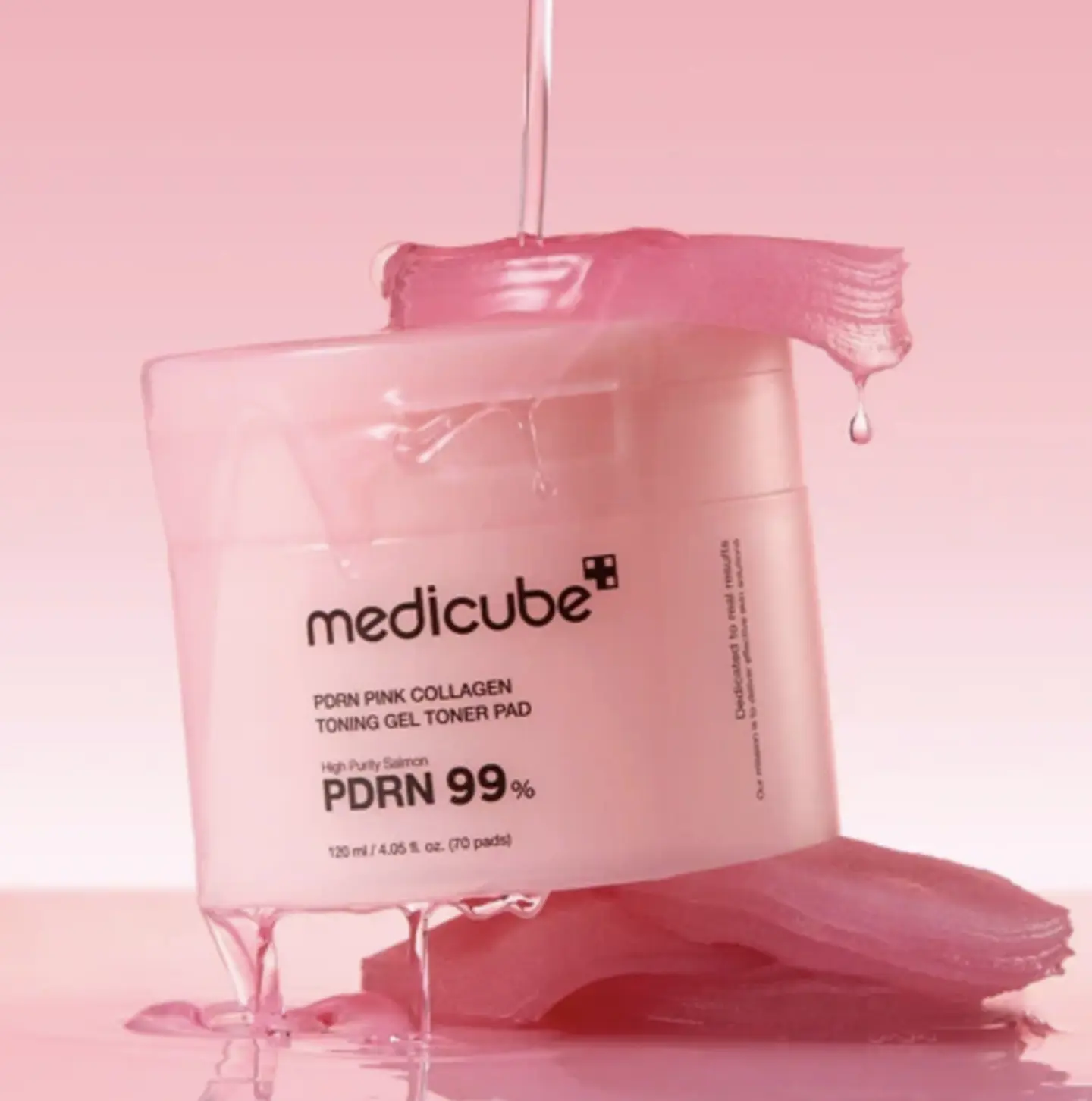 medicube - PDRN Pink Collagen Toning Gel Toner Pad  [70 pads] 1