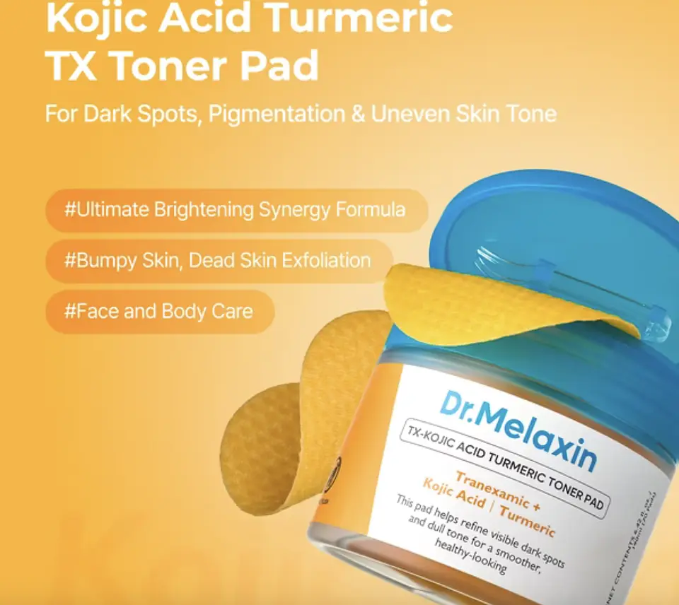 Dr. Melaxin - TX-Kojic Acid Turmeric Toner Pad [70 Pads] 2