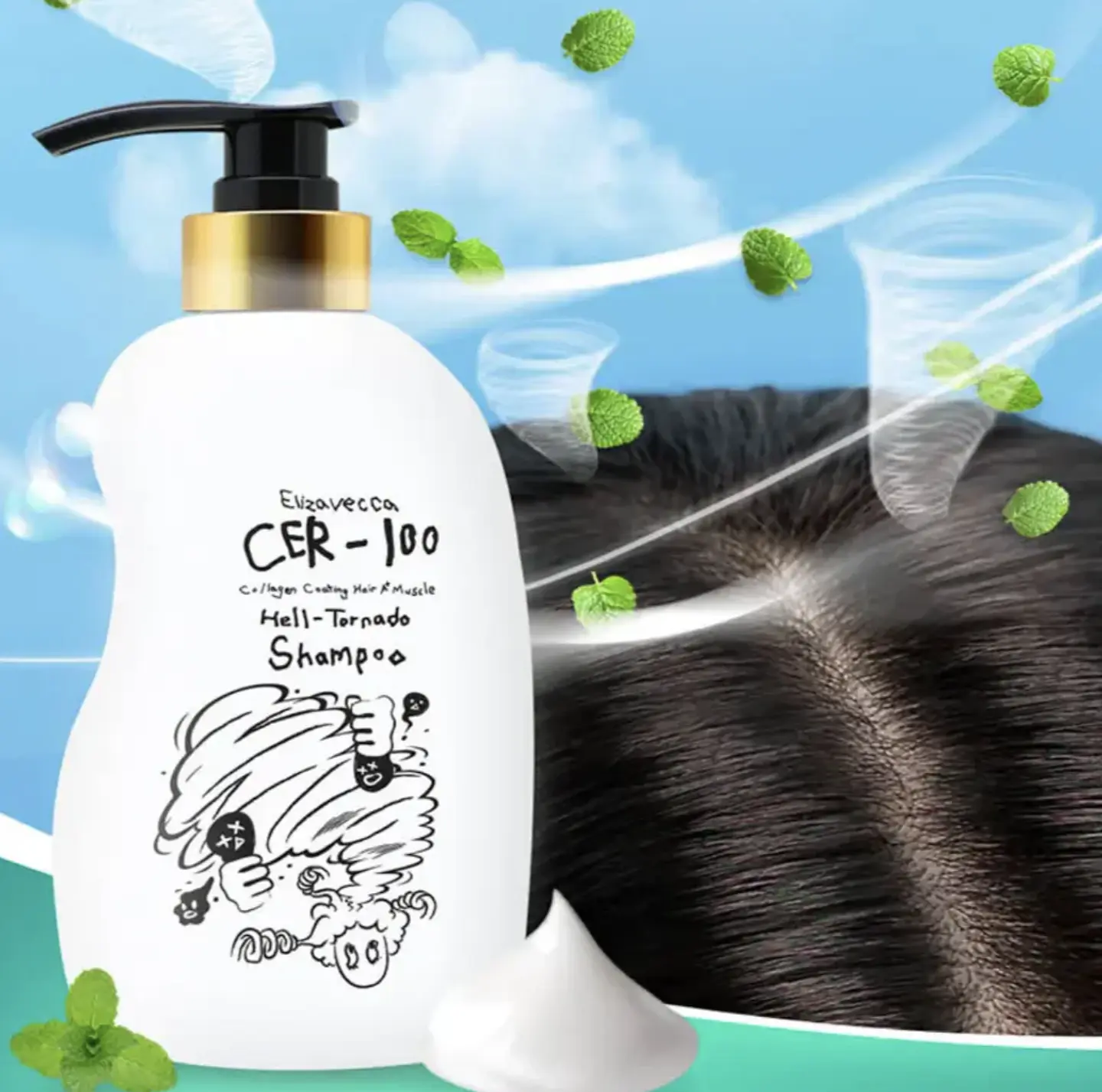 Elizavecca - CER-100 Collagen Hair A+ Muscle Tornado Shampoo 3