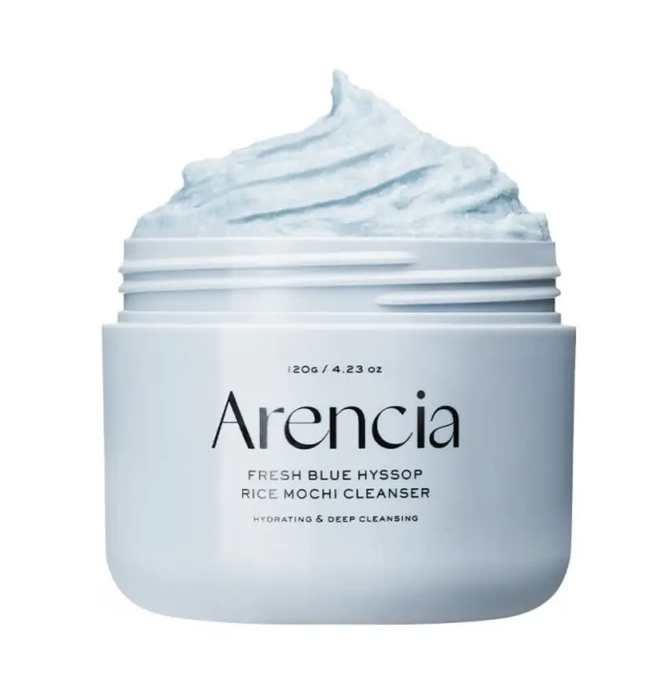 Arencia Blue Hyssop Rice Mochi Cleanser 120g 1