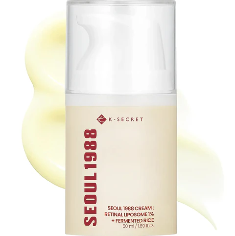 KSECRET - Crema Facial SEOUL 1988 Cream: Liposoma de Retinal 1% + Arroz fermentado: [50ml]