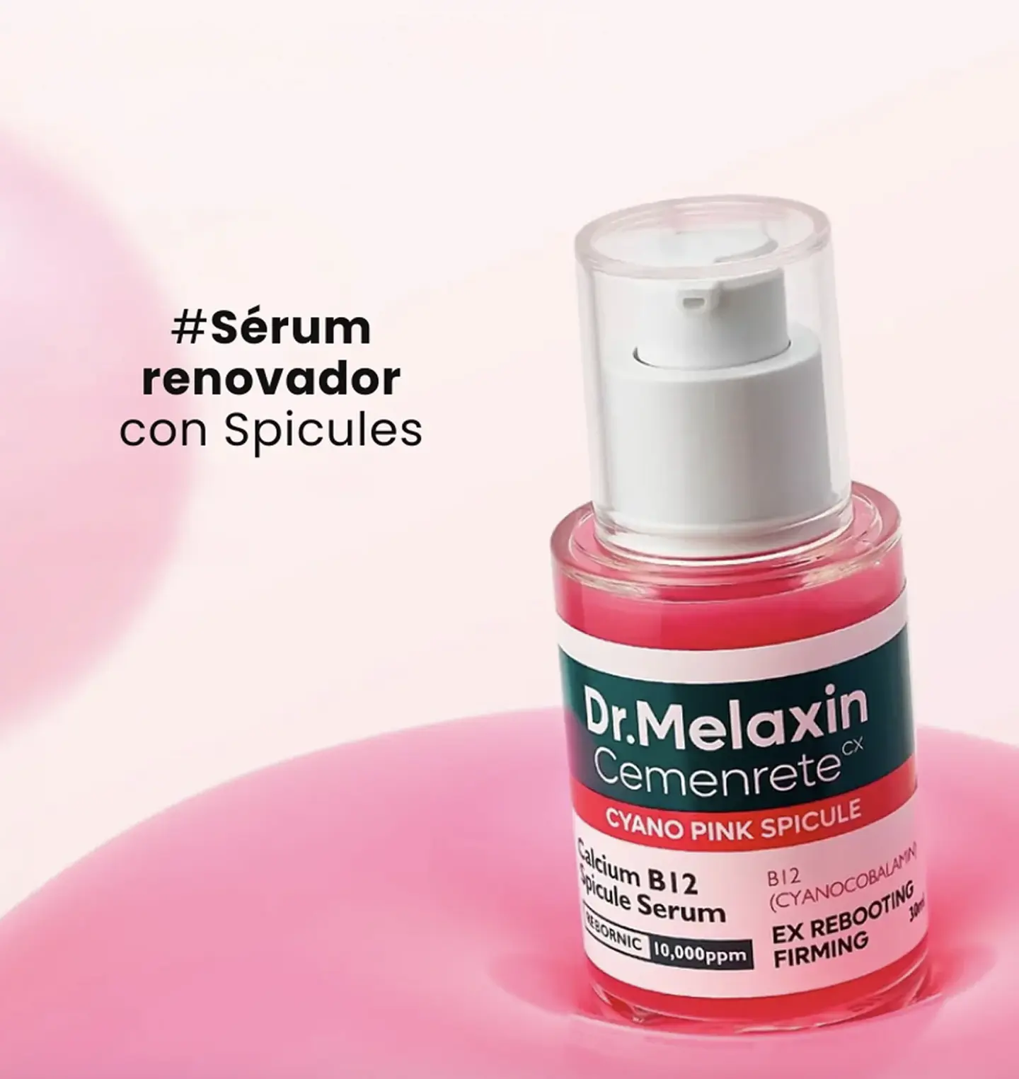 Dr.Melaxin - Sérum Facial Cemenrete Cyano Pink Spicule Serum [30ml] 2