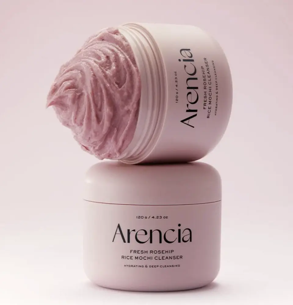 Arencia - Fresh Rosehip Rice Mochi Cleanser 120g 4