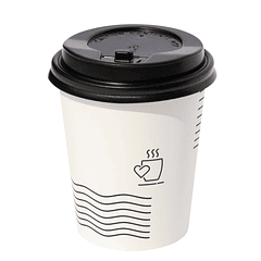 Vaso Polipapel 8 Oz + Tapa