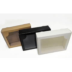 Caja Blanca con visor 20x15x5