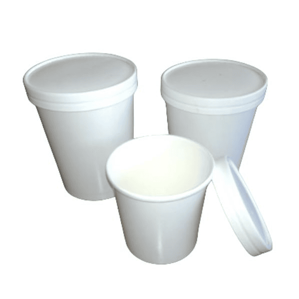 Pote Blanco Con Tapa | 16 Oz 2