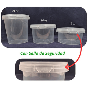 Pote redondo con sello 24 Oz /720ml x240 und