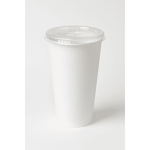 Vaso Bebida + Tapa Plana 16 Oz