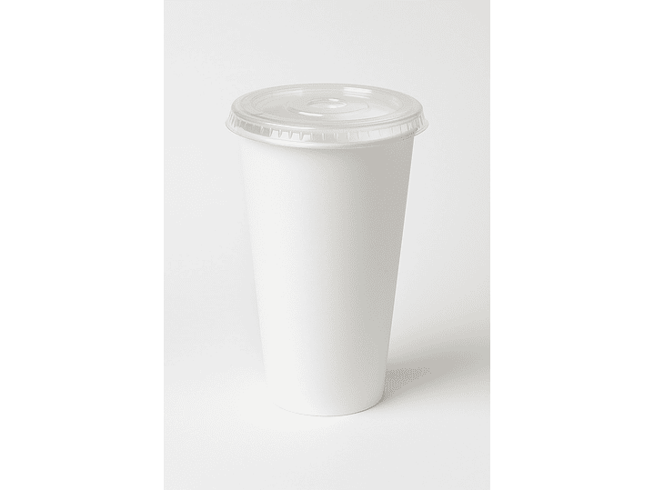Vaso Bebida + Tapa Plana 16 Oz 1