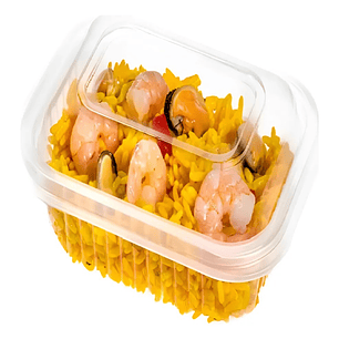 Envase Tapa Bisagra Microondable 800cc