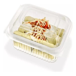 Envase Tapa Bisagra Microondable 500cc