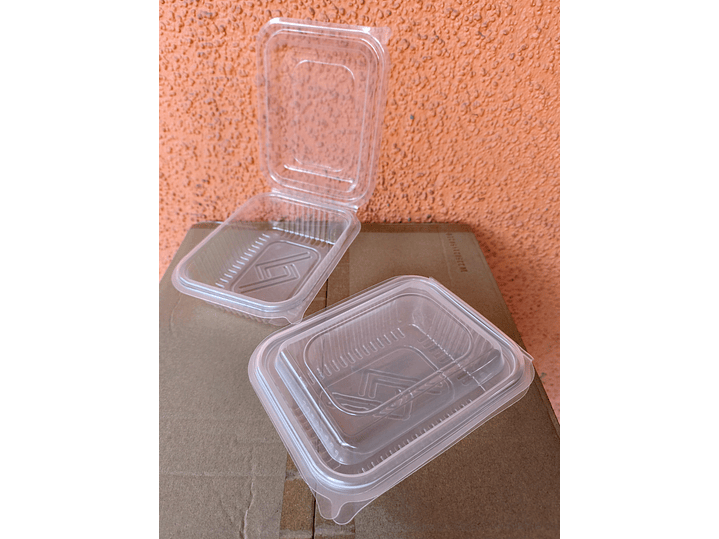 Envase Tapa Bisagra Microondable 800cc 1