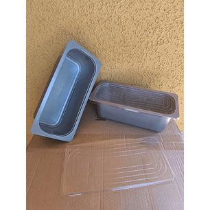 Cubeta - Bacha Gris Con Tapa 5 Litros