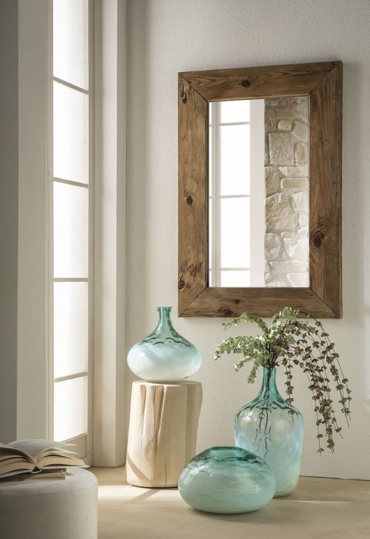 Tribo - Mirror with Recycled Wood Frame