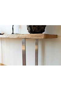 Flair - Console in Solid Wood and Steel