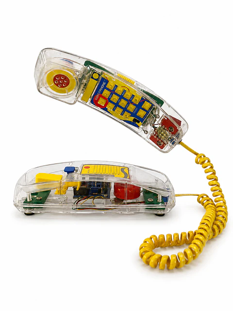 1990's Conair Color Brights Phone Clear Transparent