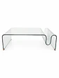 Mesa cristal plegado revistero - Miniatura 1