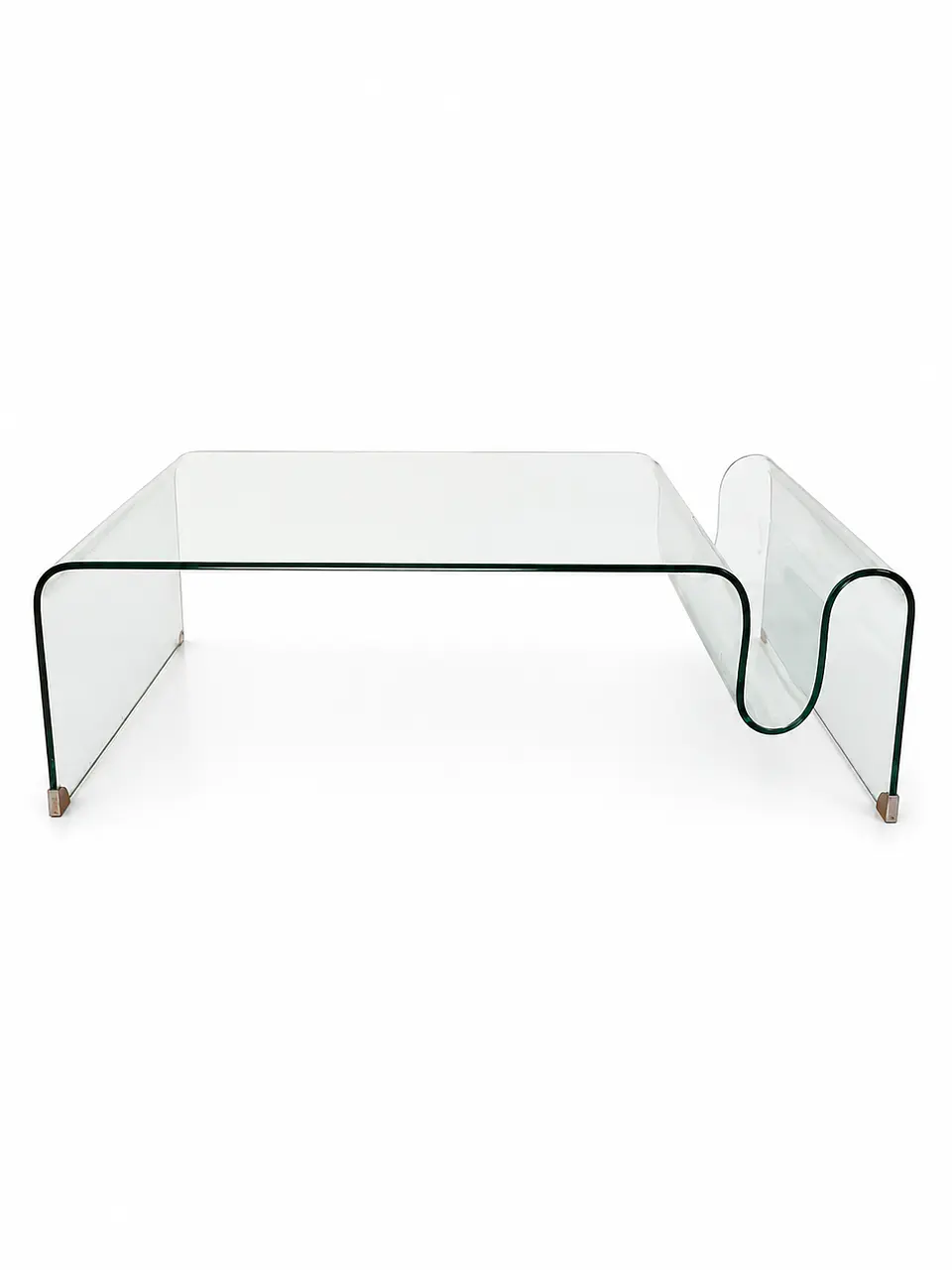 Mesa cristal plegado revistero 1