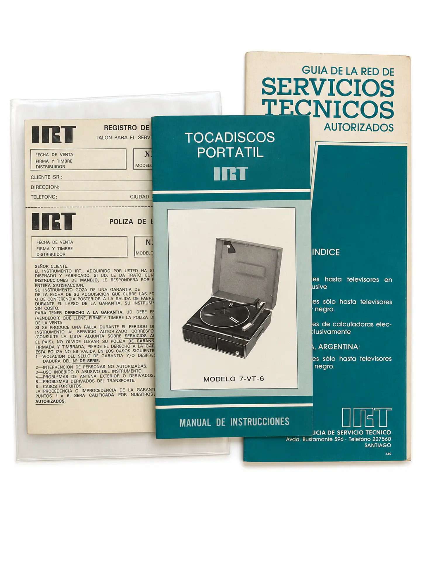Tocadiscos portátil IRT 3