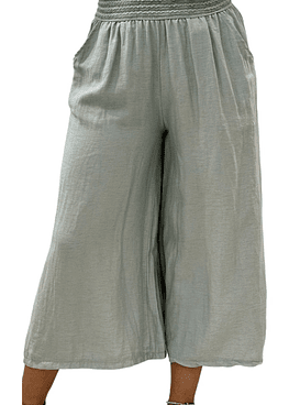 Pantalón Blonda (50% Lino) - Gris